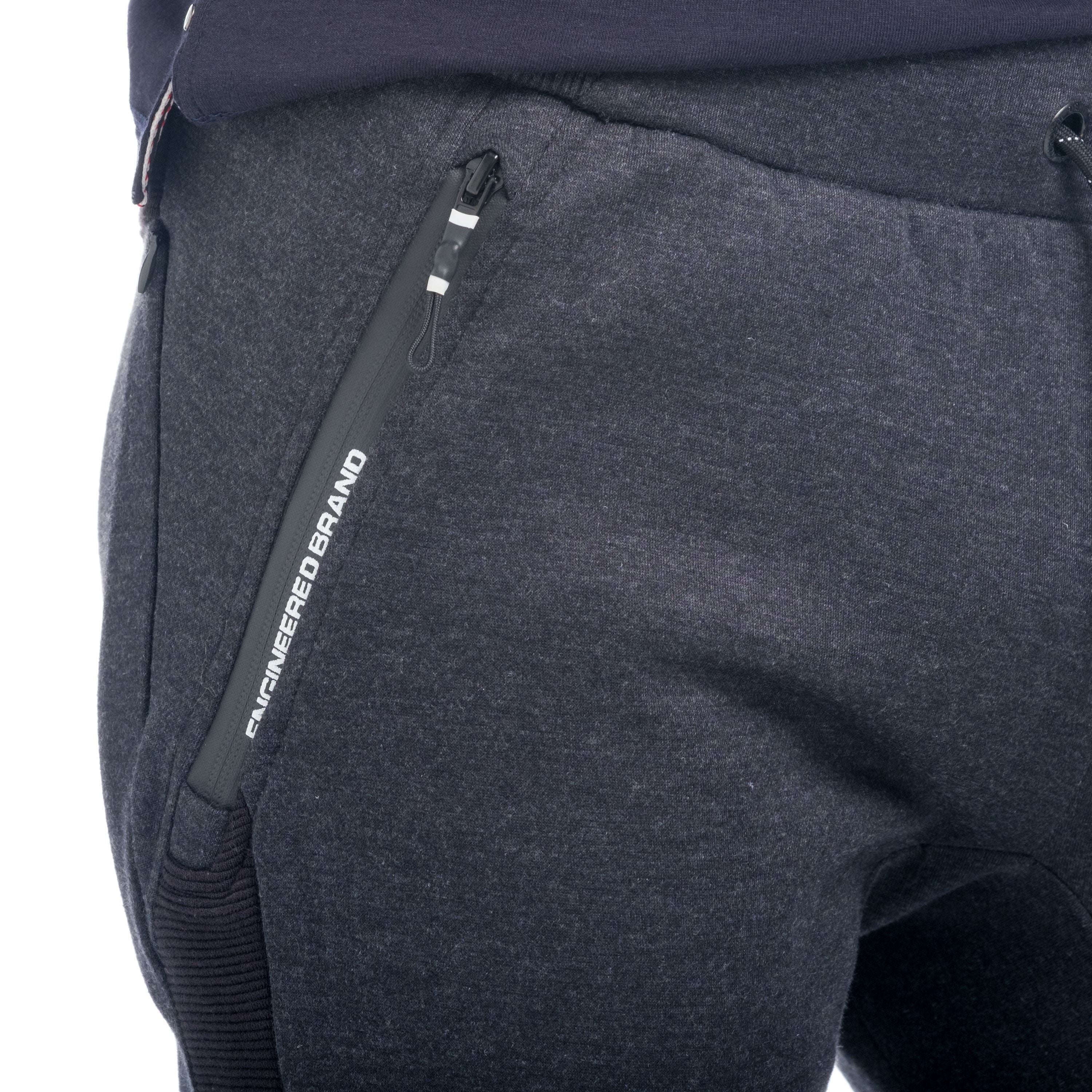 Pantalón Jogger Hombre Afelpado con Cremalleras – Koroshi 1821PT90