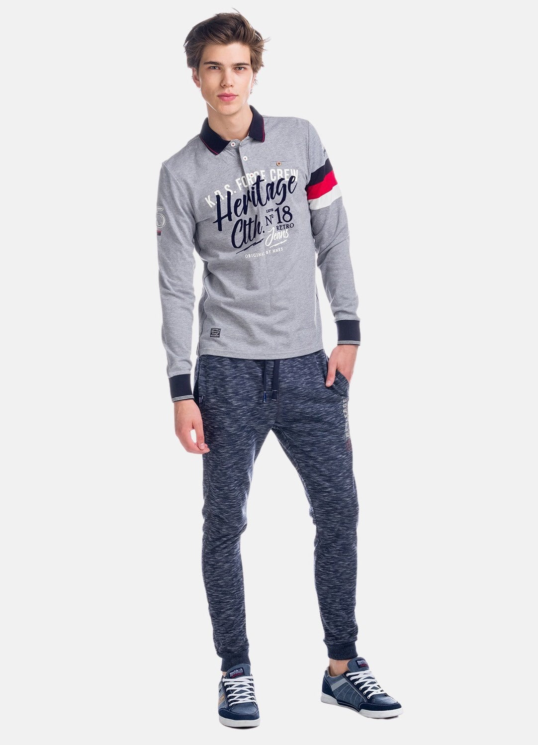 Pantalón Jogger Hombre Jaspeado Afelpado – Koroshi 1821PT97