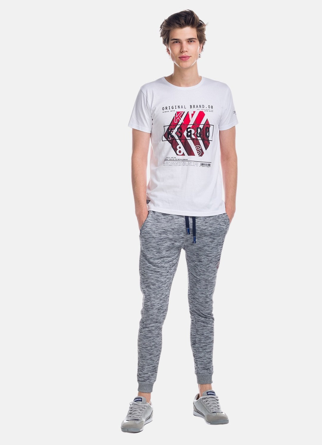 Pantalón Jogger Hombre Jaspeado Afelpado – Koroshi 1821PT97