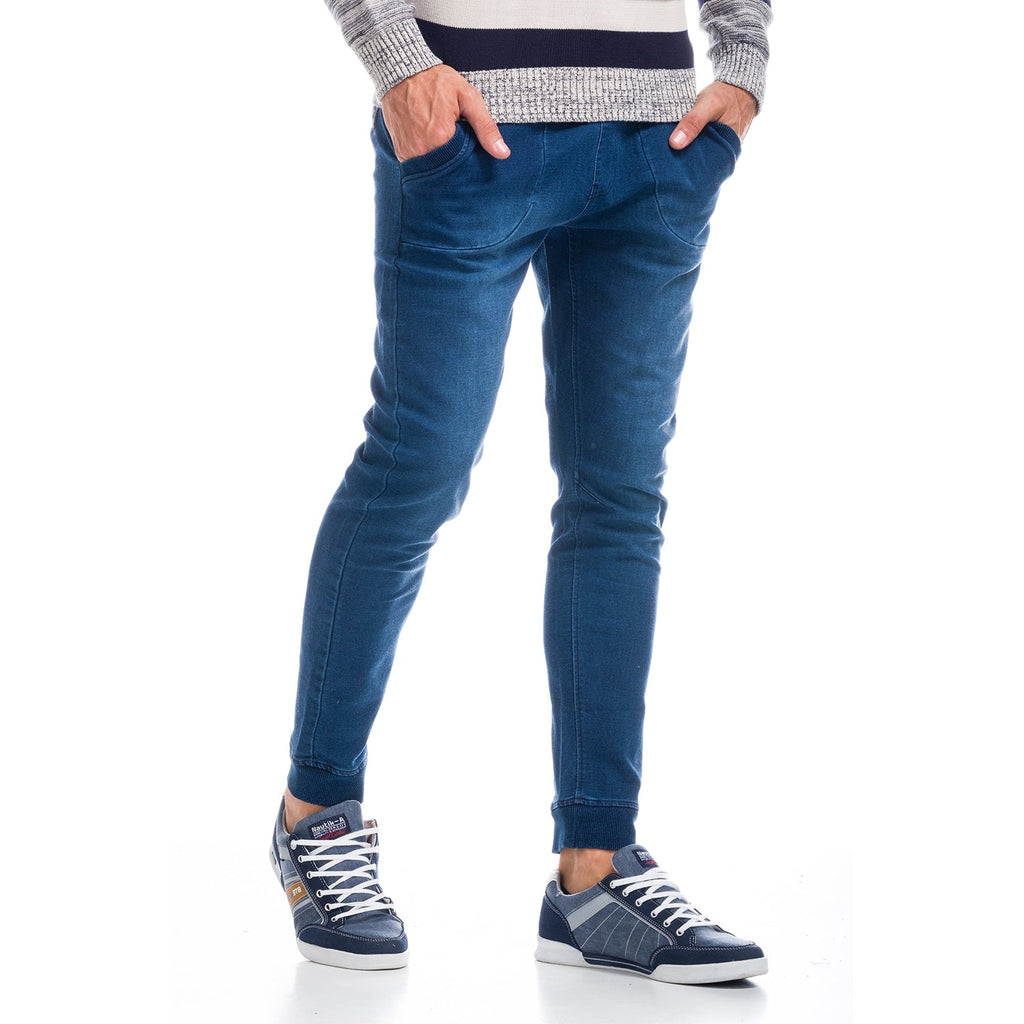 Pantalón Jogger Denim Hombre con Cintura Elástica – Koroshi 1821PT98