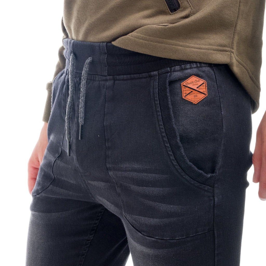 Pantalón Jogger Denim Hombre con Cintura Elástica – Koroshi 1821PT98