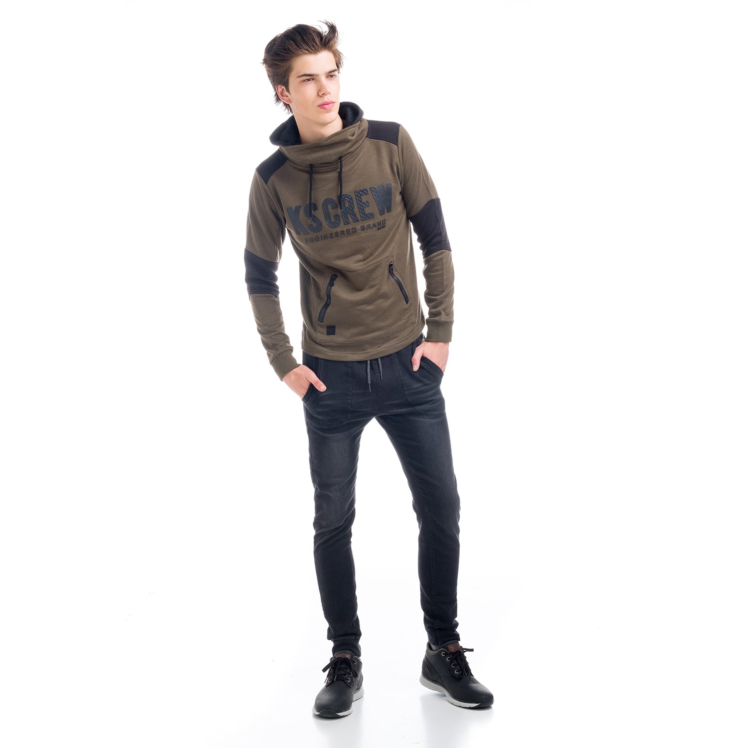 Pantalón Jogger Denim Hombre con Cintura Elástica – Koroshi 1821PT98