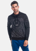 Sudadera Hombre Cuello Chimenea Combinada – Koroshi 1821SU19