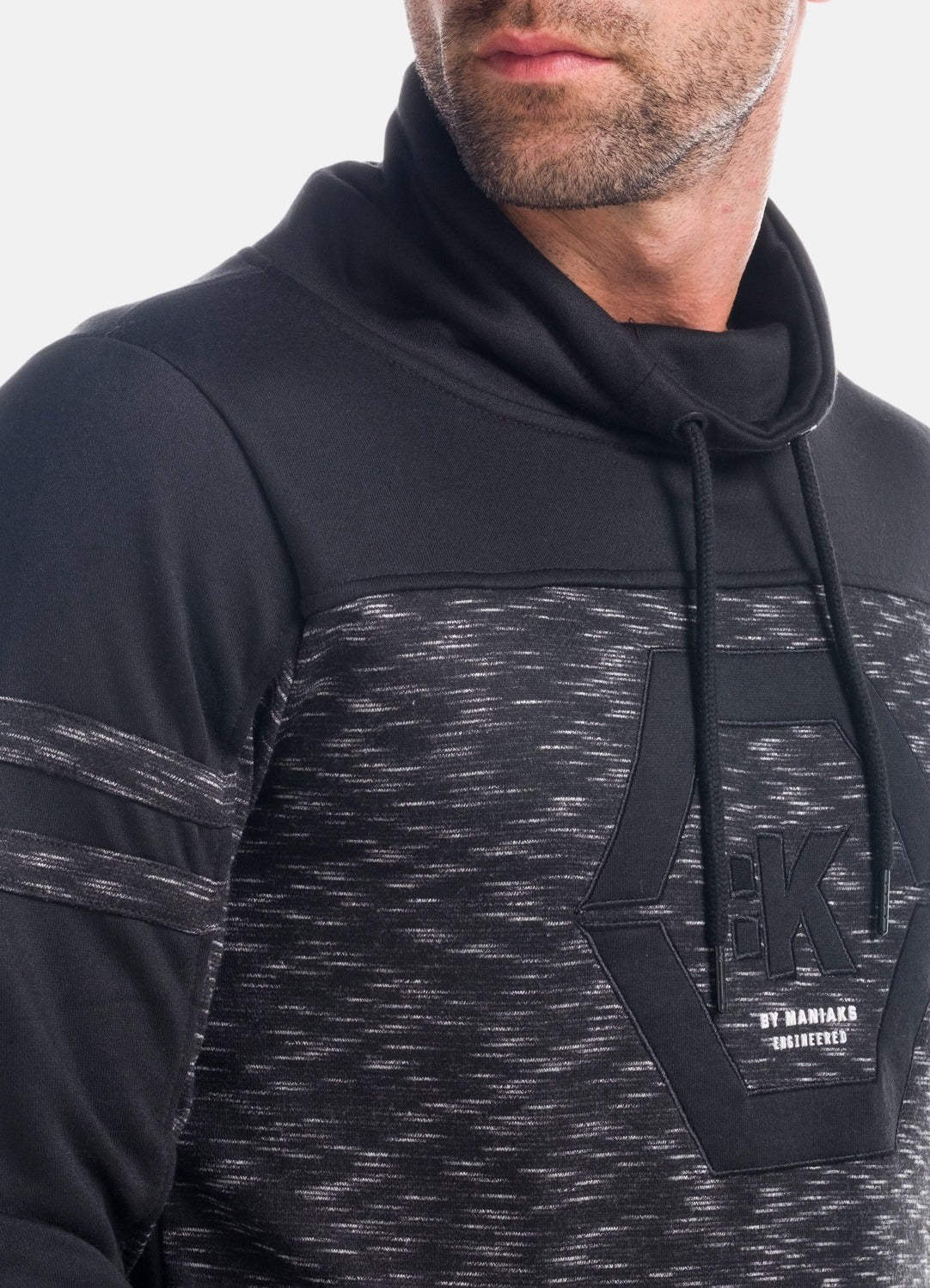 Sudadera Hombre Cuello Chimenea Combinada – Koroshi 1821SU19