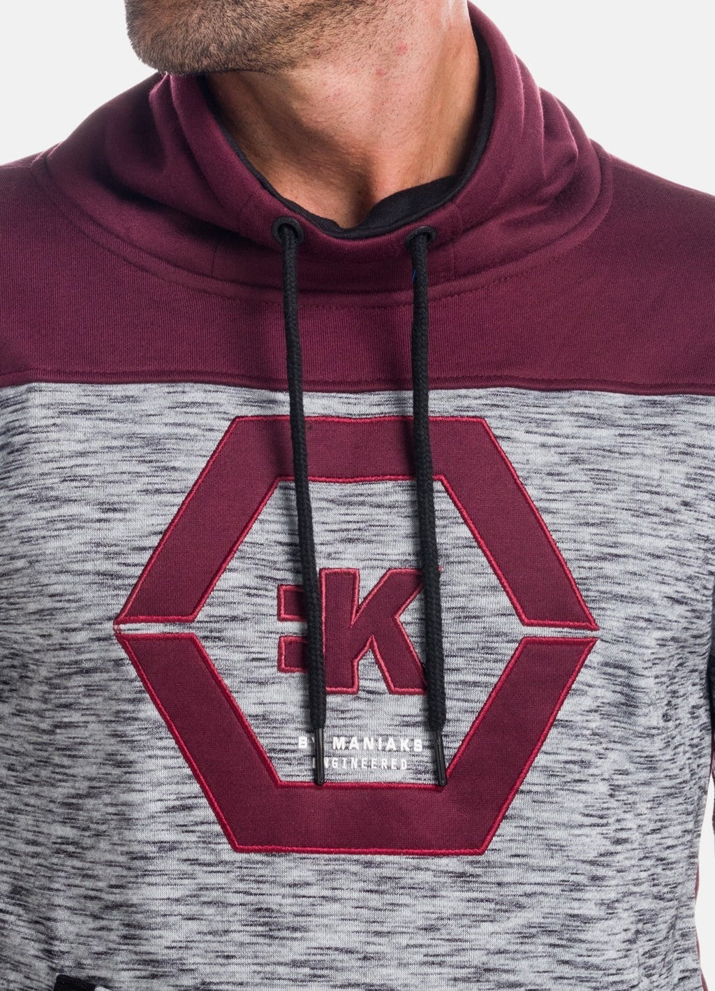Sudadera Hombre Cuello Chimenea Combinada – Koroshi 1821SU19