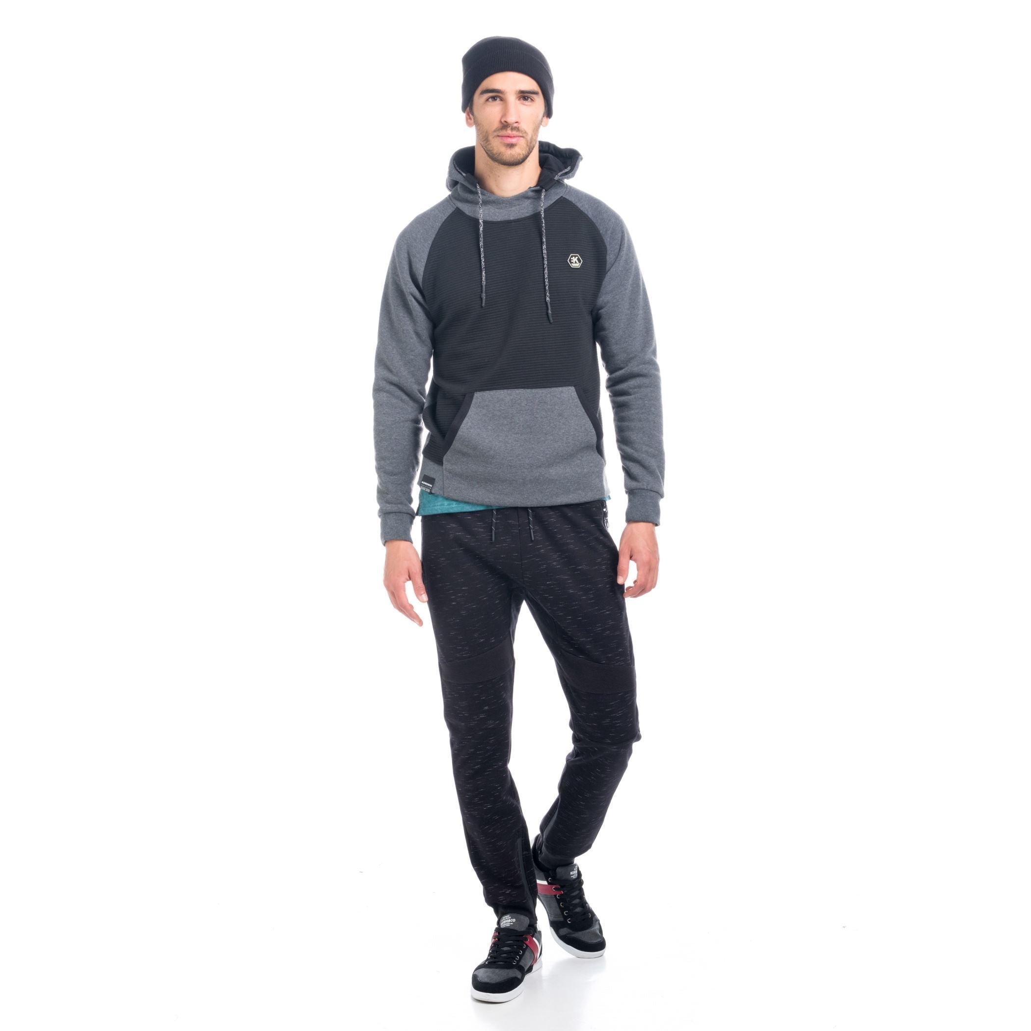 Sudadera Hombre con Capucha Combinada Raglán – Koroshi 1821SU22
