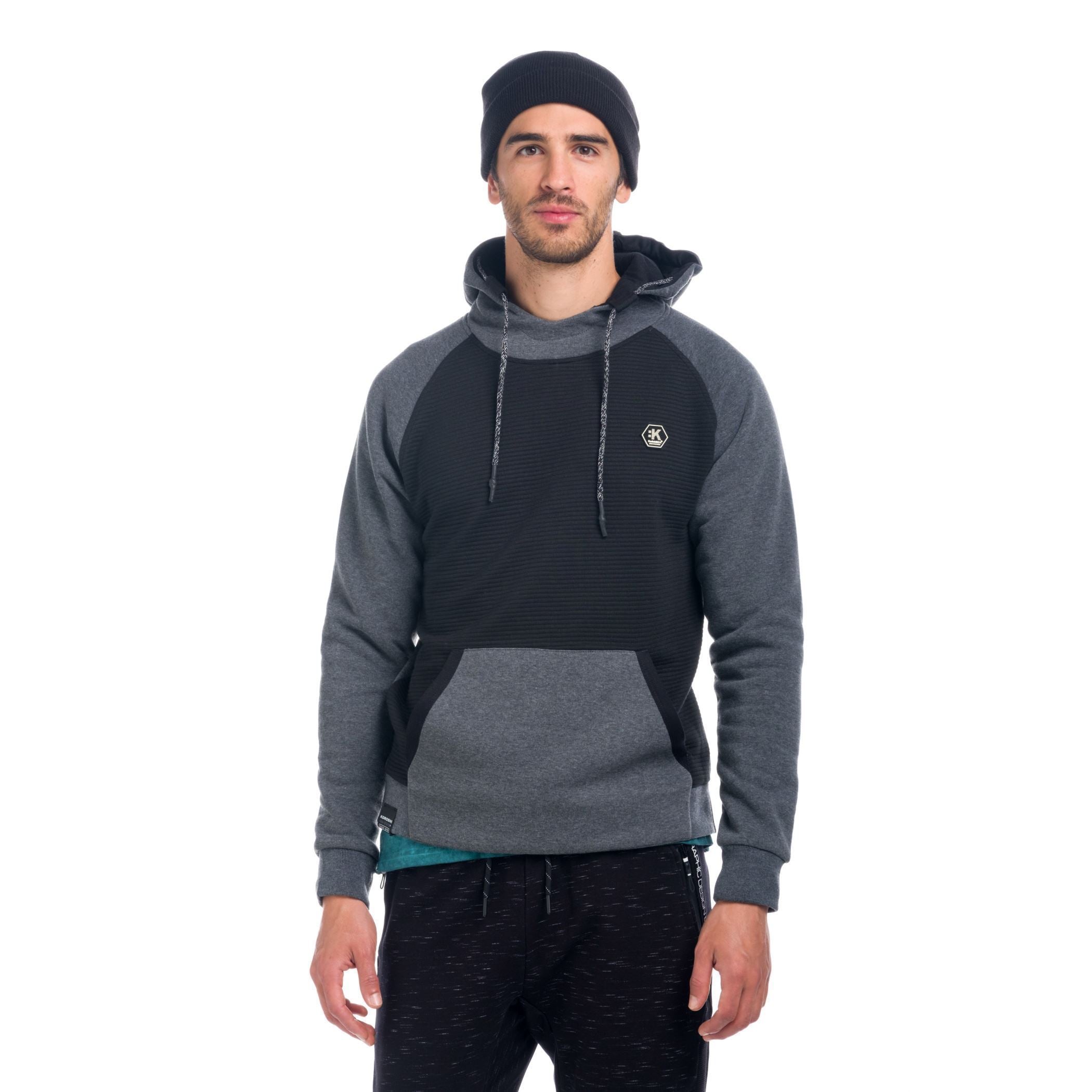 Sudadera Hombre con Capucha Combinada Raglán – Koroshi 1821SU22