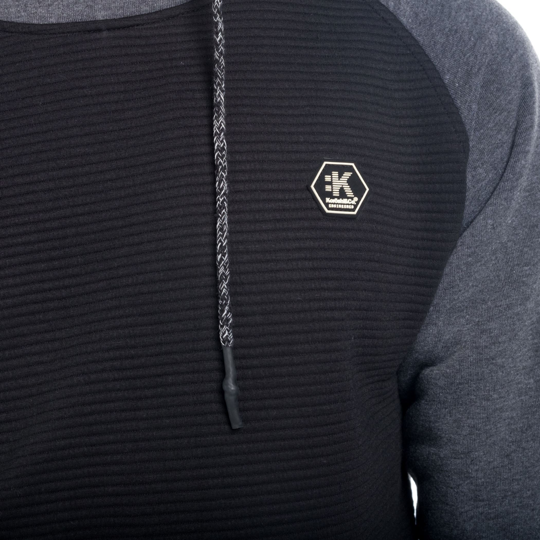 Sudadera Hombre con Capucha Combinada Raglán – Koroshi 1821SU22
