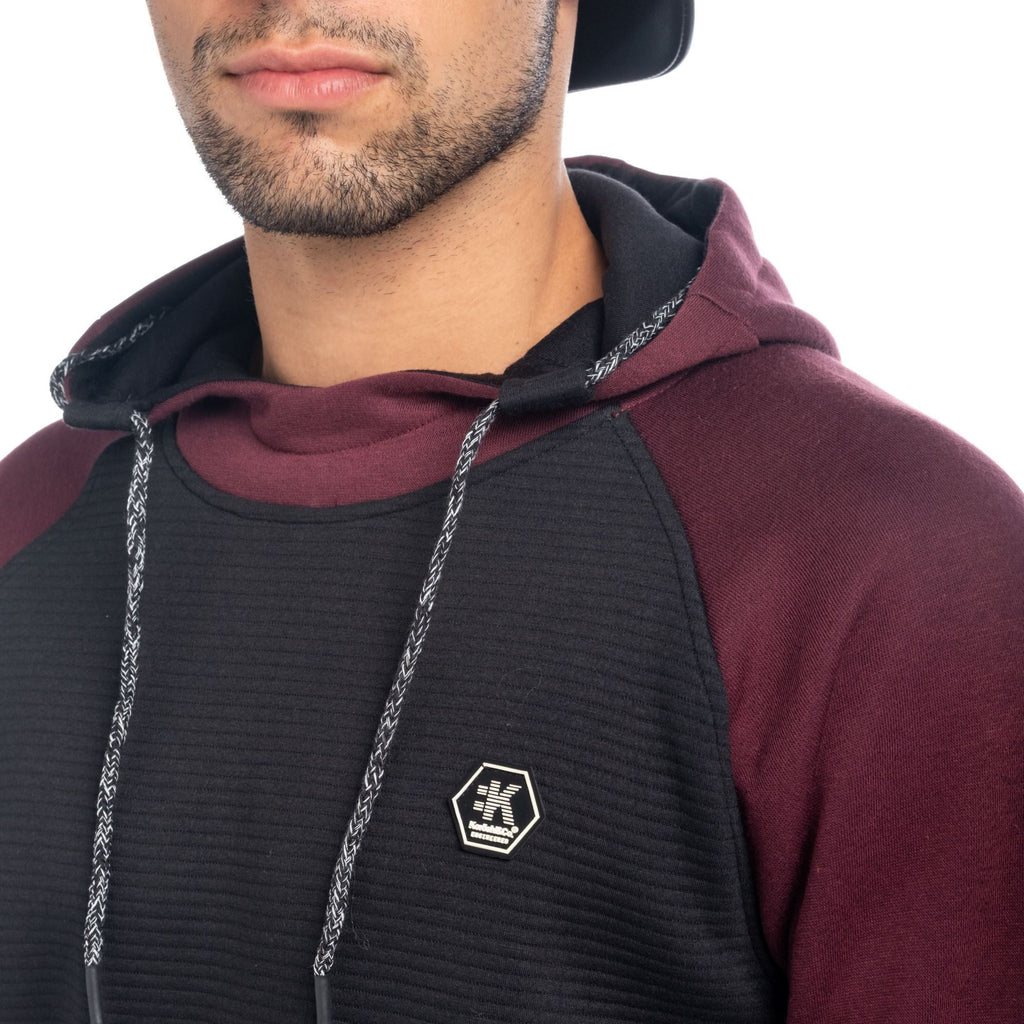 Sudadera Hombre con Capucha Combinada Raglán – Koroshi 1821SU22