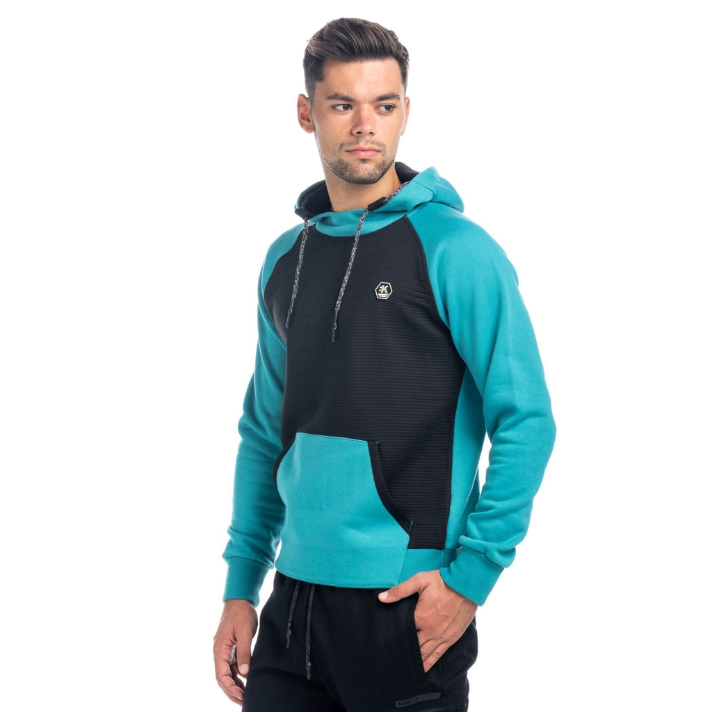 Sudadera Hombre con Capucha Combinada Raglán – Koroshi 1821SU22