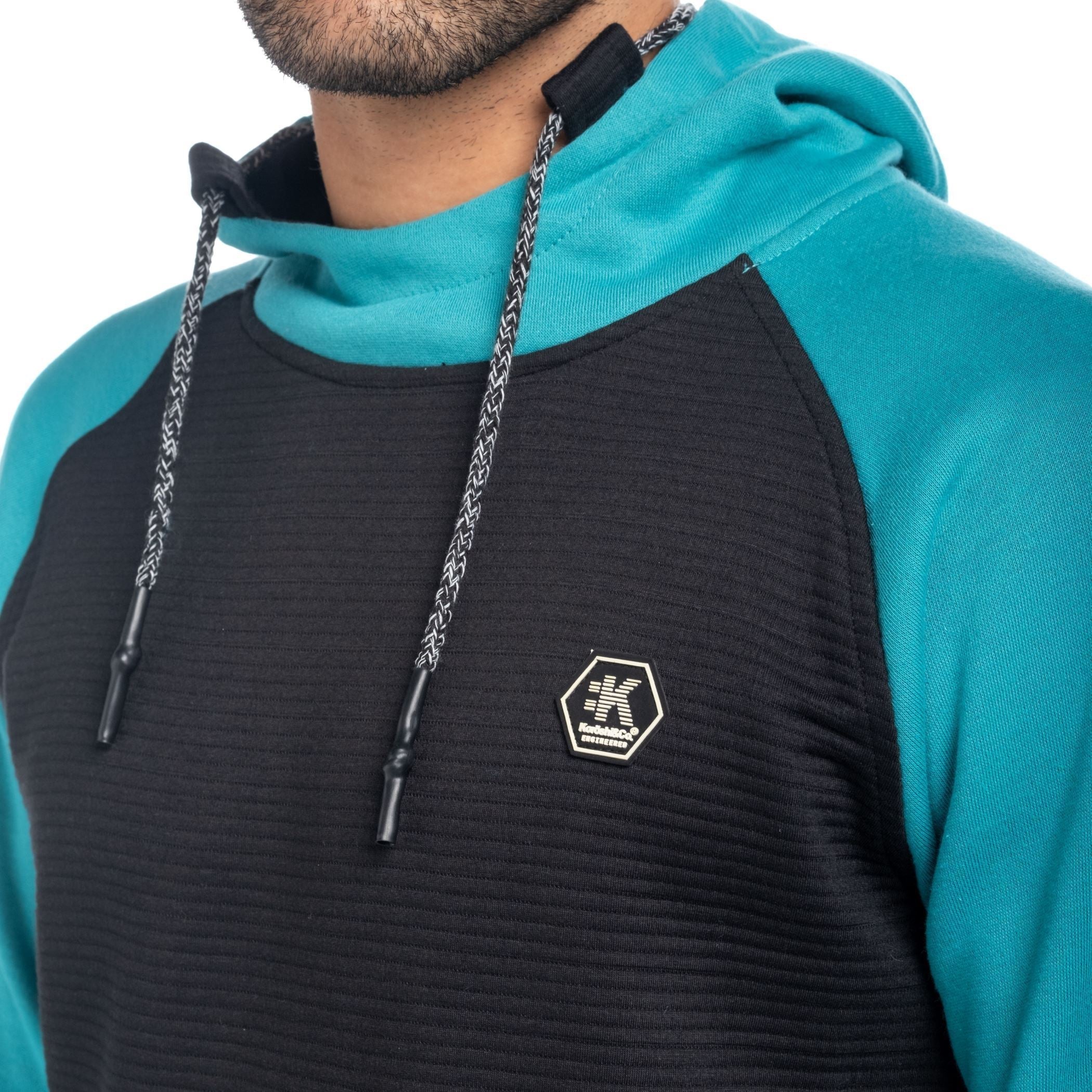 Sudadera Hombre con Capucha Combinada Raglán – Koroshi 1821SU22