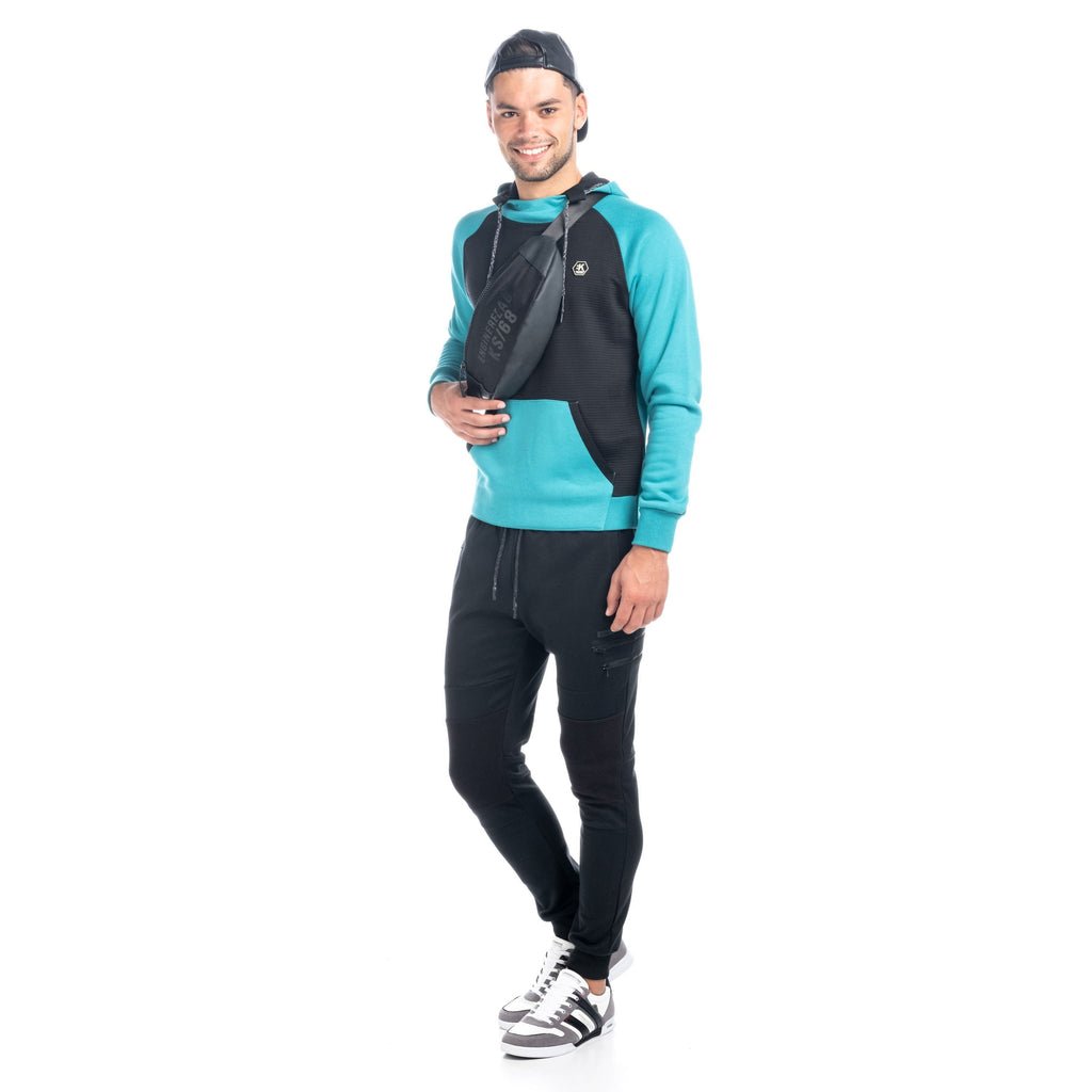 Sudadera Hombre con Capucha Combinada Raglán – Koroshi 1821SU22