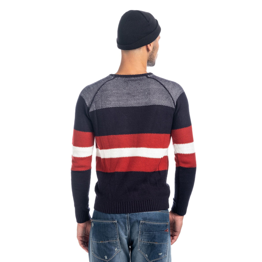 Jersey de Punto Hombre Rayas Cuello Redondo – Koroshi 1821TR08