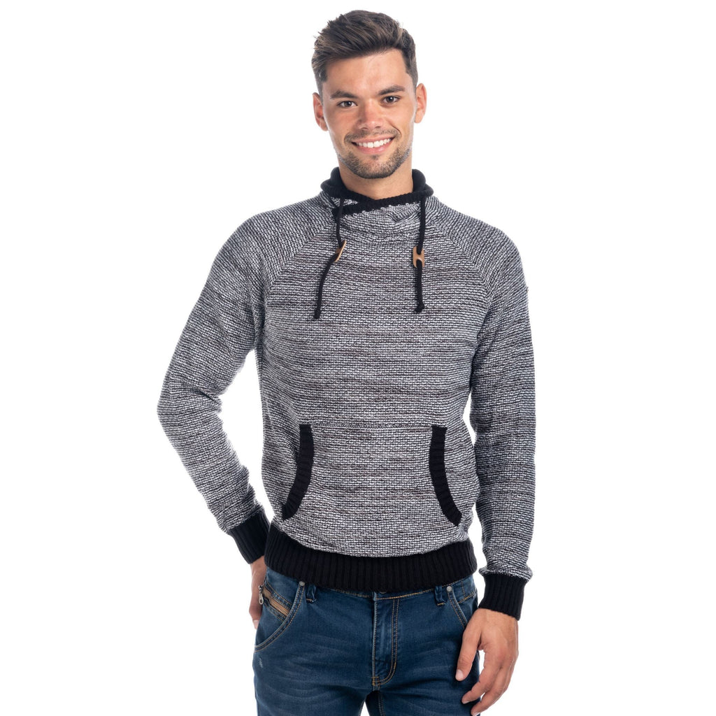 Jersey de Punto Hombre Jaspeado Cuello Chimenea – Koroshi 1821TR11