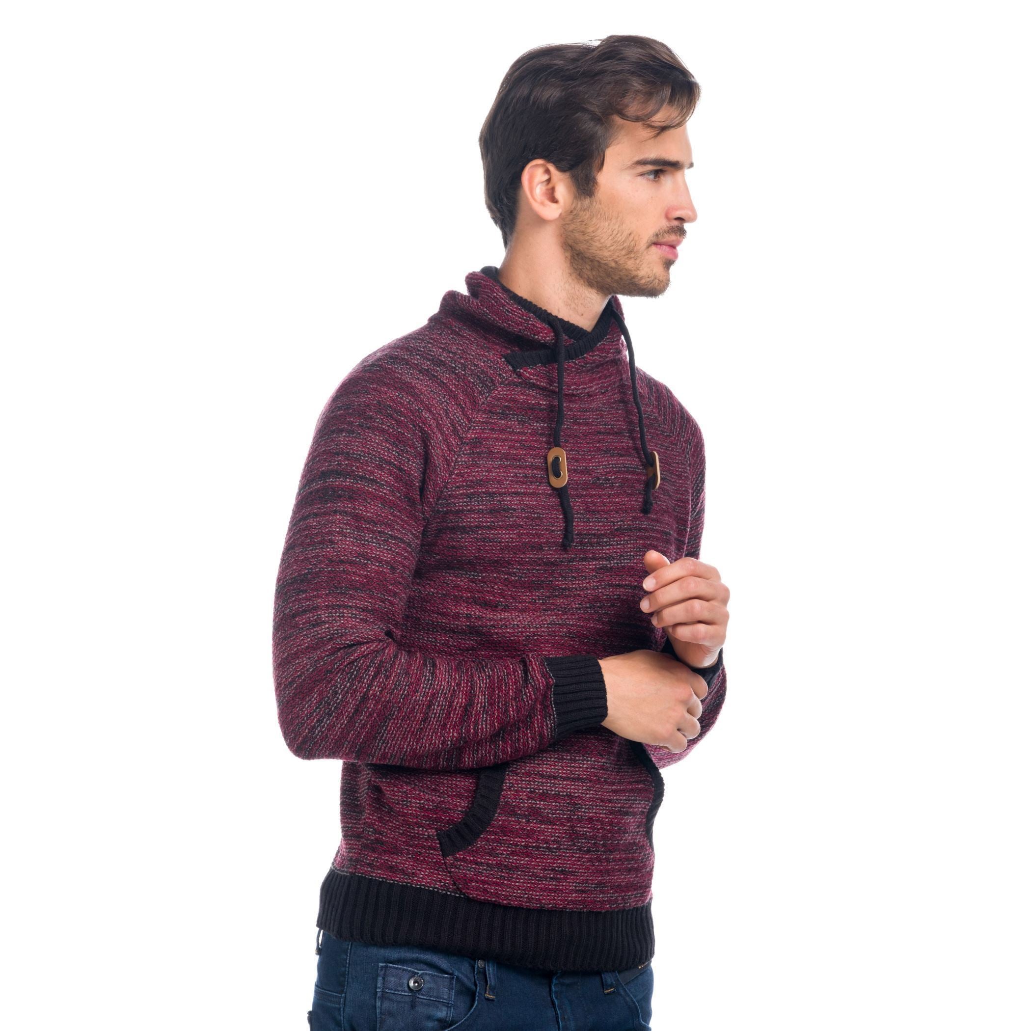Jersey de Punto Hombre Jaspeado Cuello Chimenea – Koroshi 1821TR11