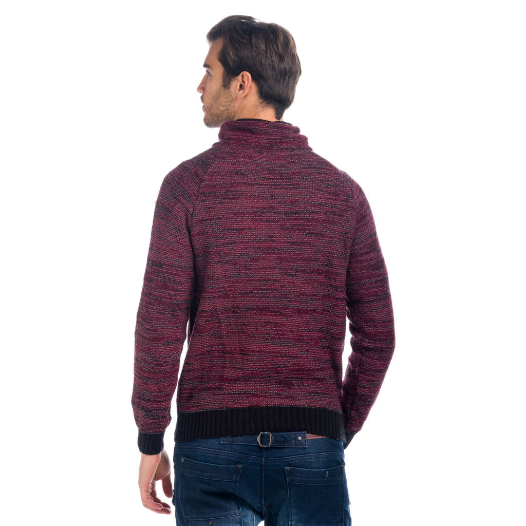 Jersey de Punto Hombre Jaspeado Cuello Chimenea – Koroshi 1821TR11