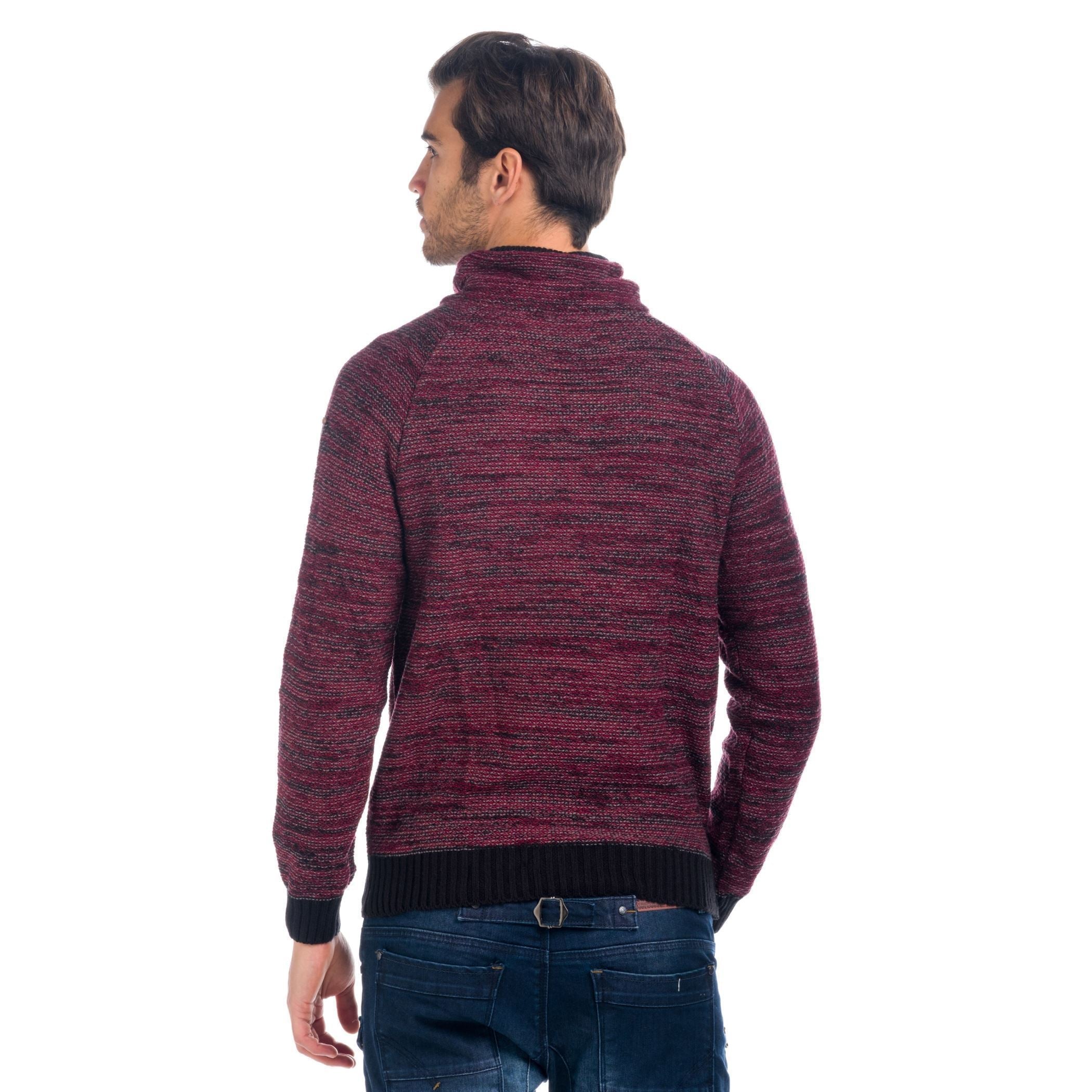 Jersey de Punto Hombre Jaspeado Cuello Chimenea – Koroshi 1821TR11