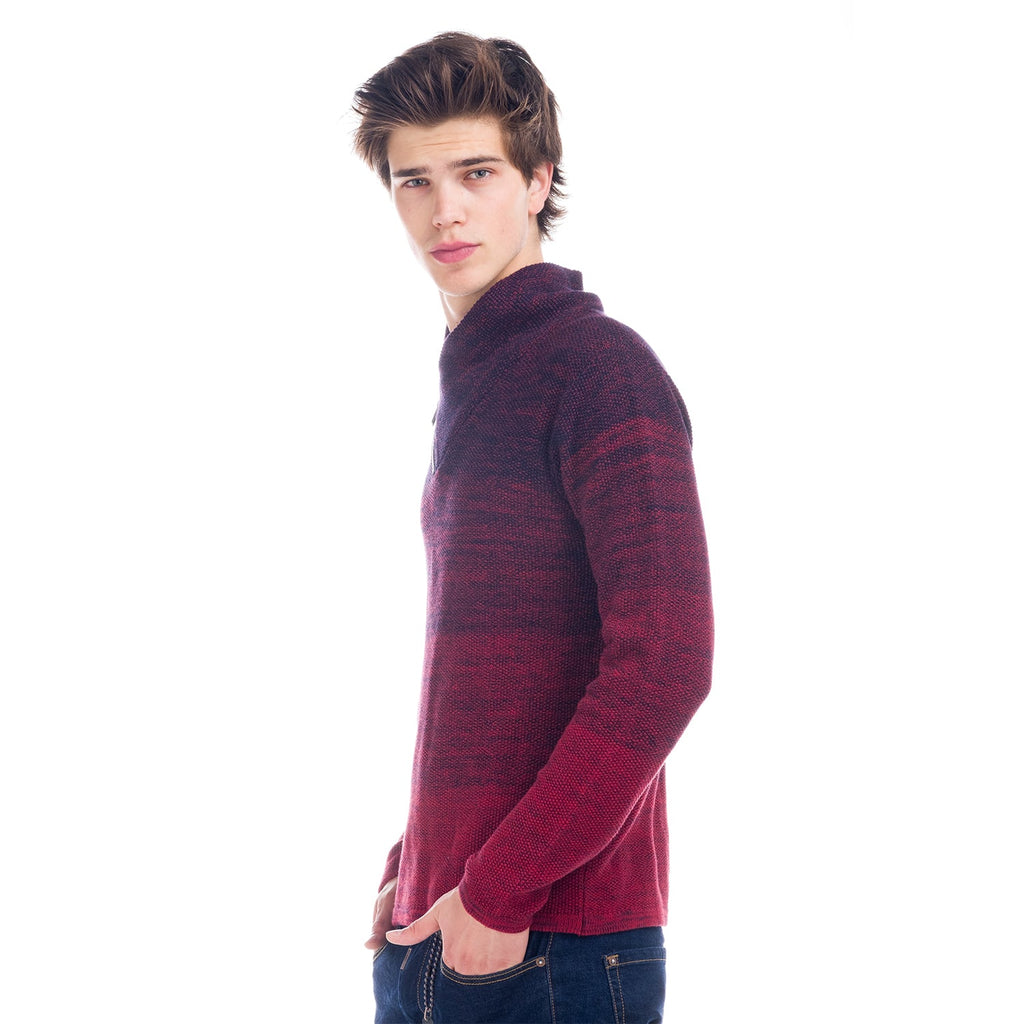 Jersey de Punto Hombre Degradado Cuello Smoking – Koroshi 1821TR12