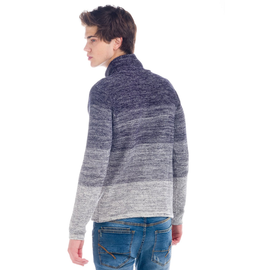 Jersey de Punto Hombre Degradado Cuello Smoking – Koroshi 1821TR12