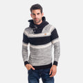 Jersey de Punto Hombre Rayas Cuello Smoking – Koroshi 1821TR17