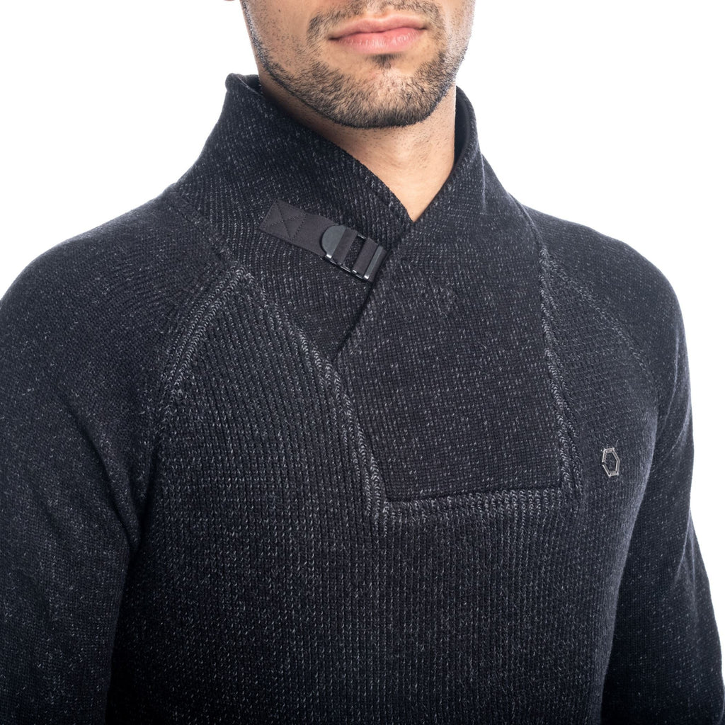 Jersey de Punto Hombre Cuello Smoking con Botón – Koroshi 1821TR21