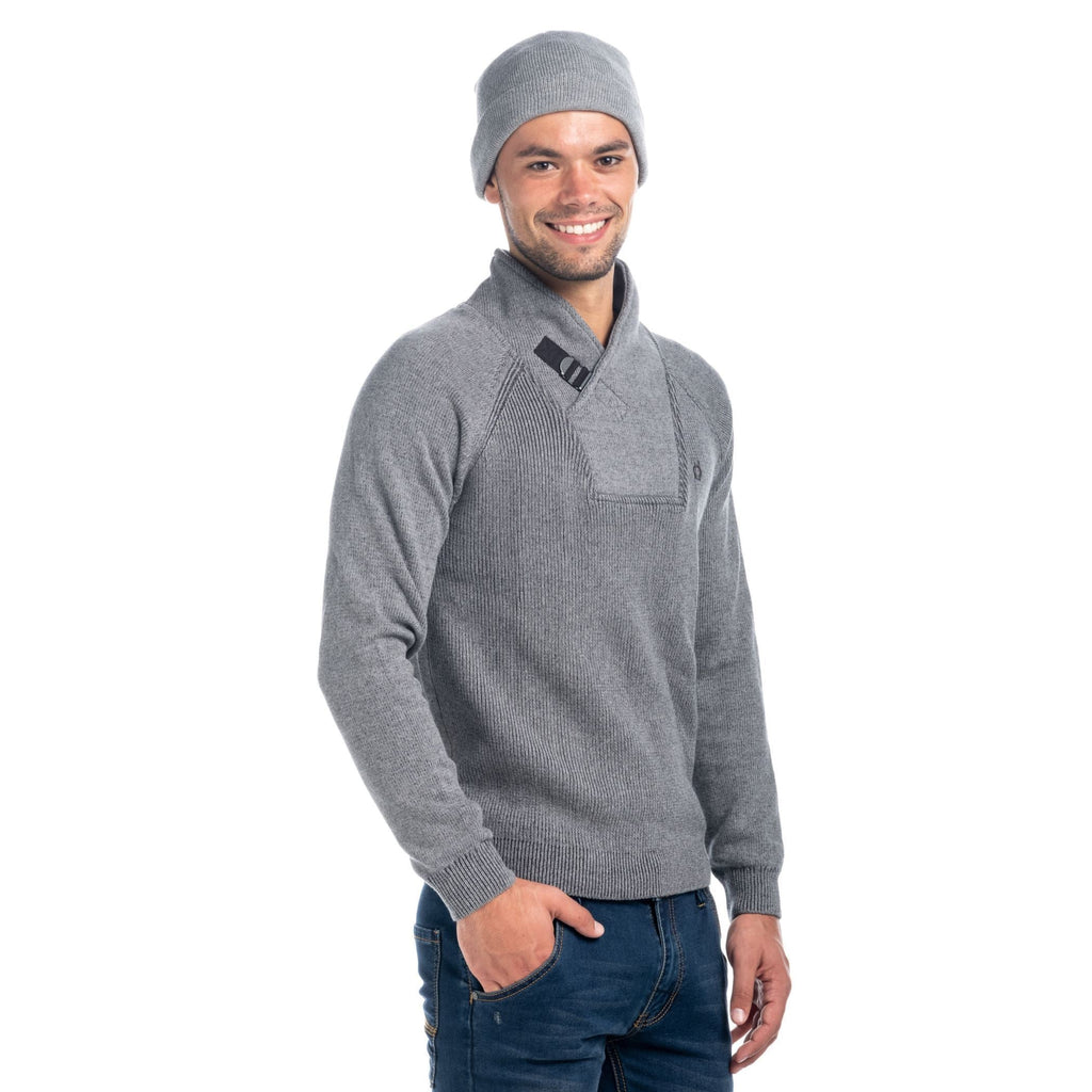 Jersey de Punto Hombre Cuello Smoking con Botón – Koroshi 1821TR21