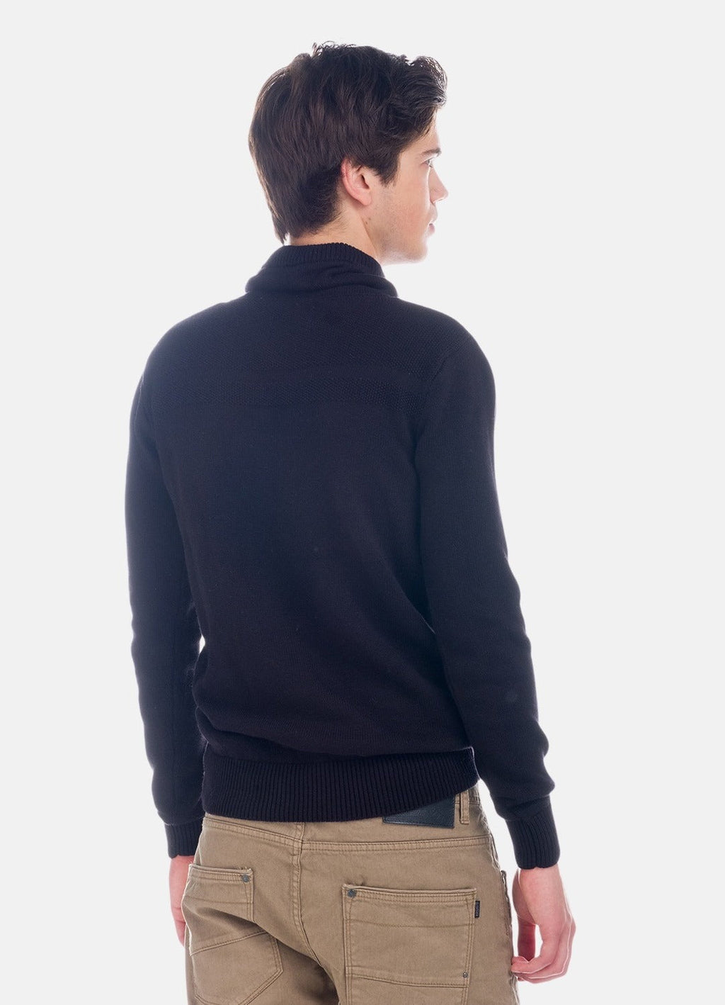 Jersey de Punto Hombre Cuello Chimenea con Letras – Koroshi 1821TR22
