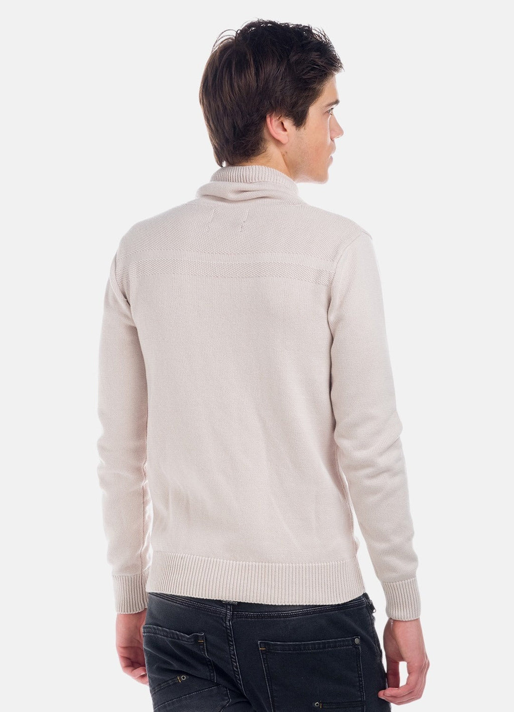 Jersey de Punto Hombre Cuello Chimenea con Letras – Koroshi 1821TR22