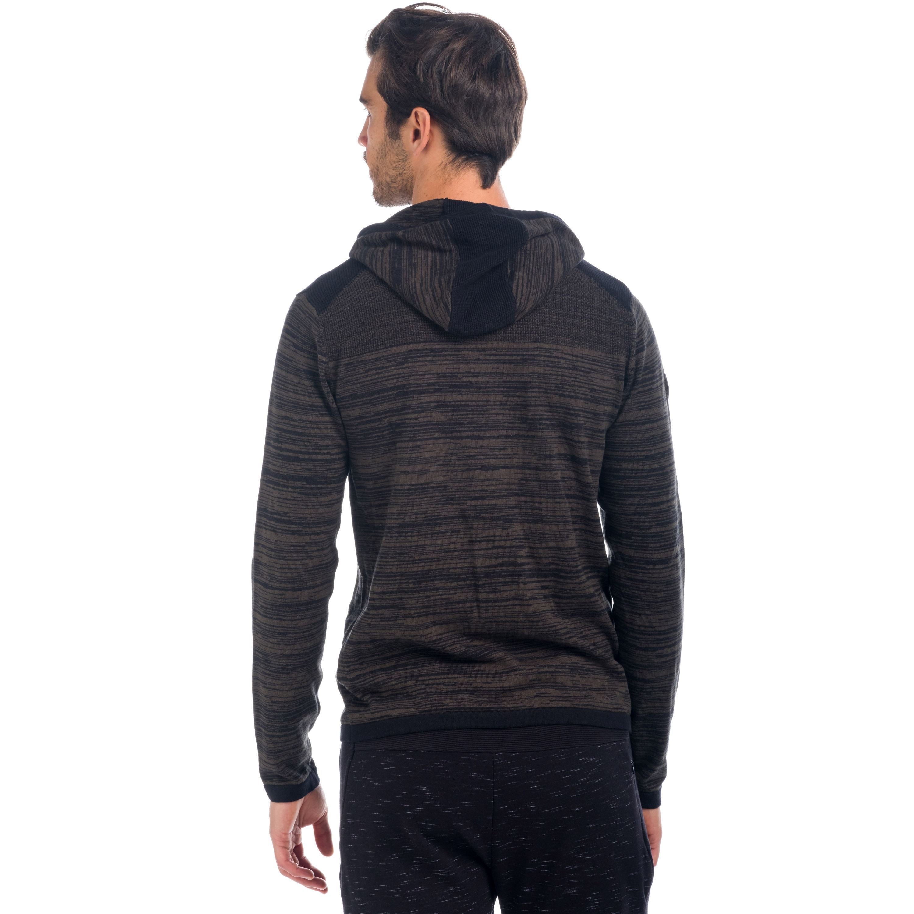 Chaqueta de Punto Hombre con Capucha y Cremallera – Koroshi 1821TR23