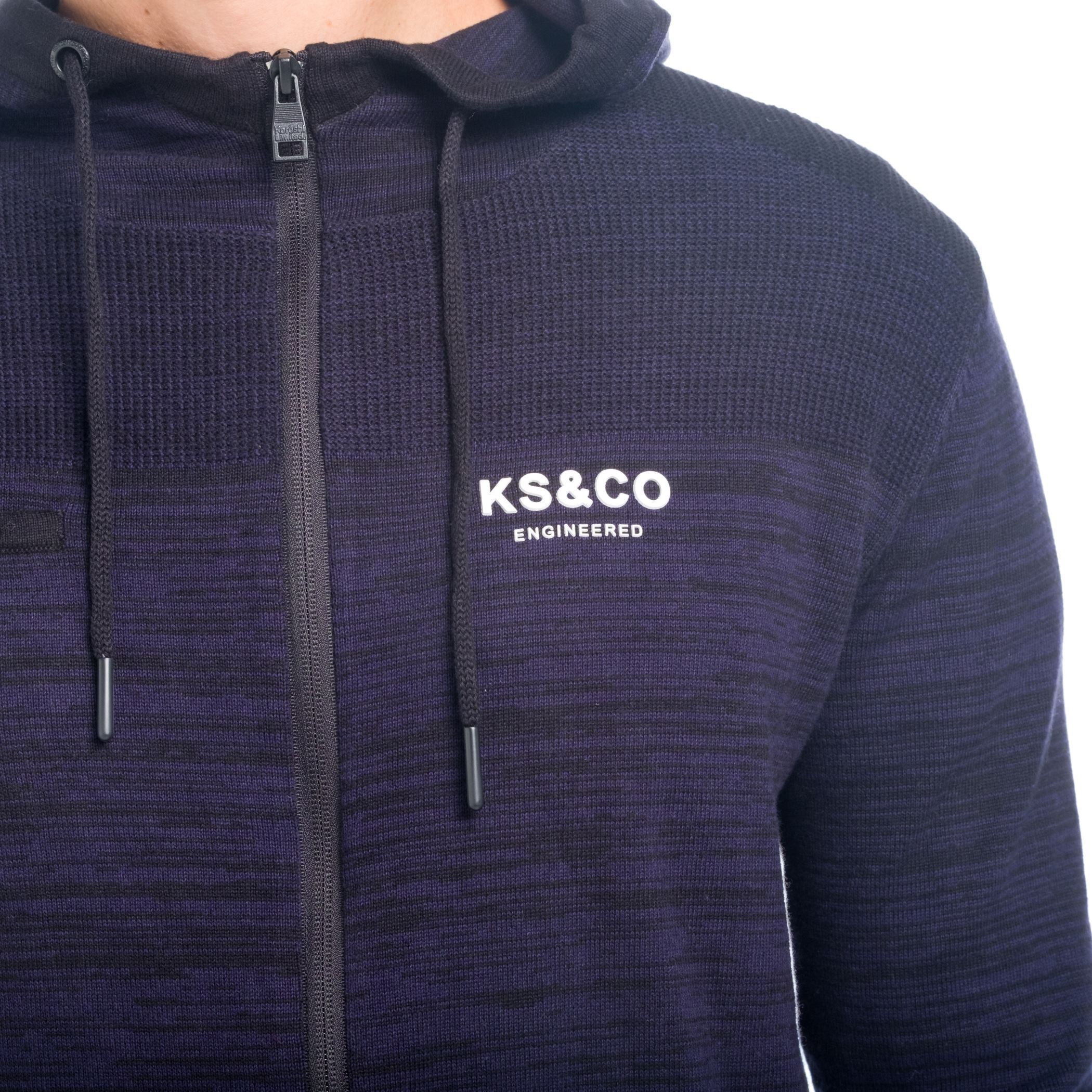 Chaqueta de Punto Hombre con Capucha y Cremallera – Koroshi 1821TR23