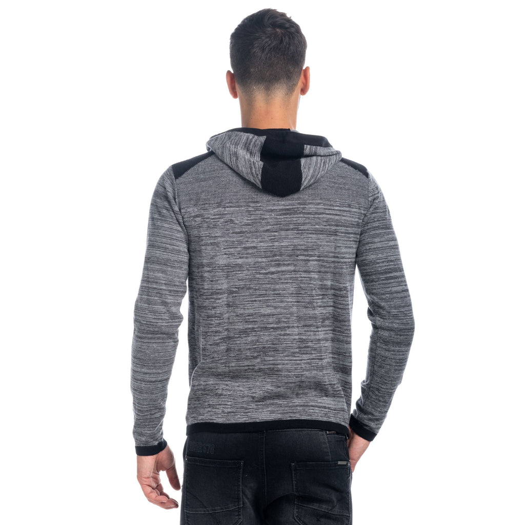 Chaqueta de Punto Hombre con Capucha y Cremallera – Koroshi 1821TR23