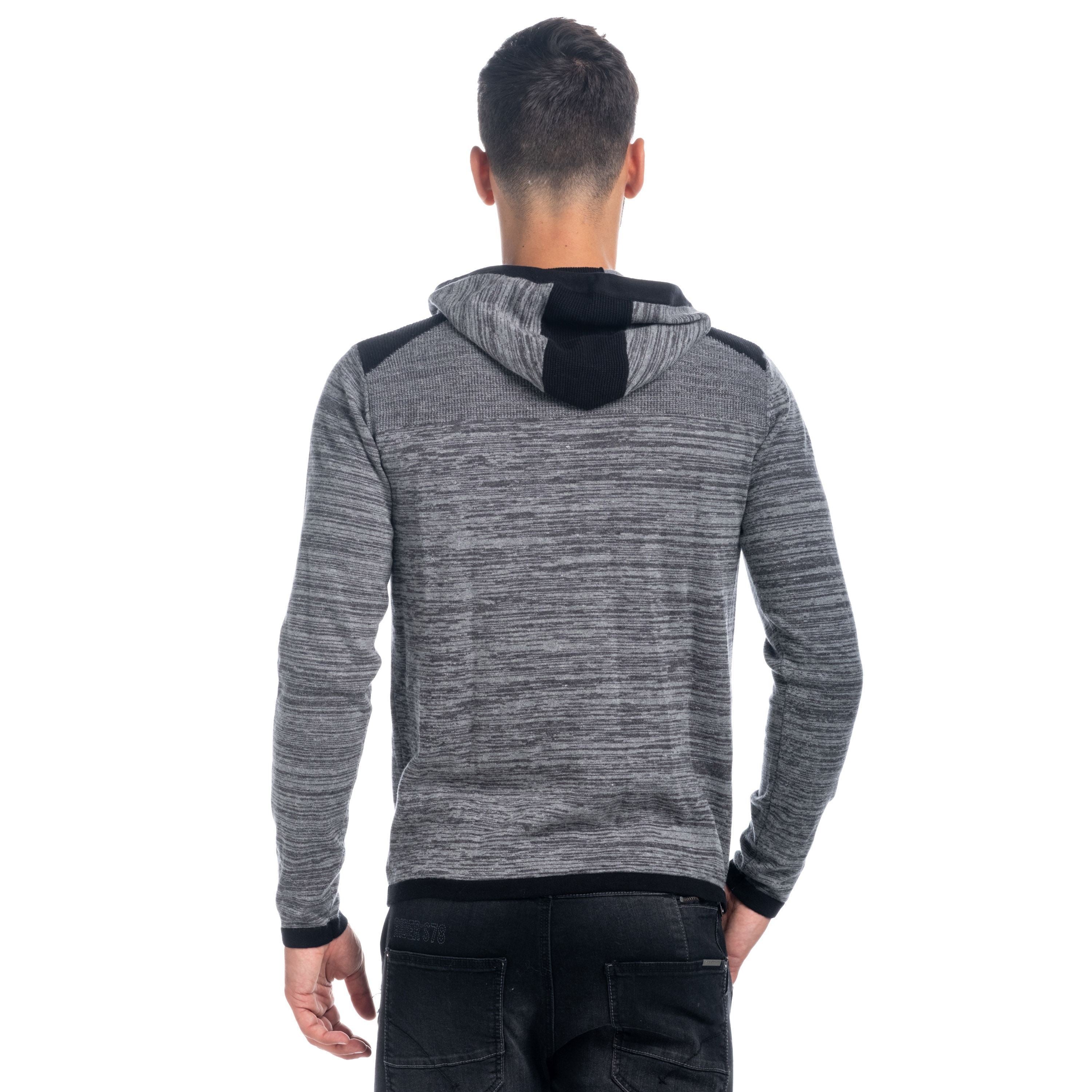 Chaqueta de Punto Hombre con Capucha y Cremallera – Koroshi 1821TR23