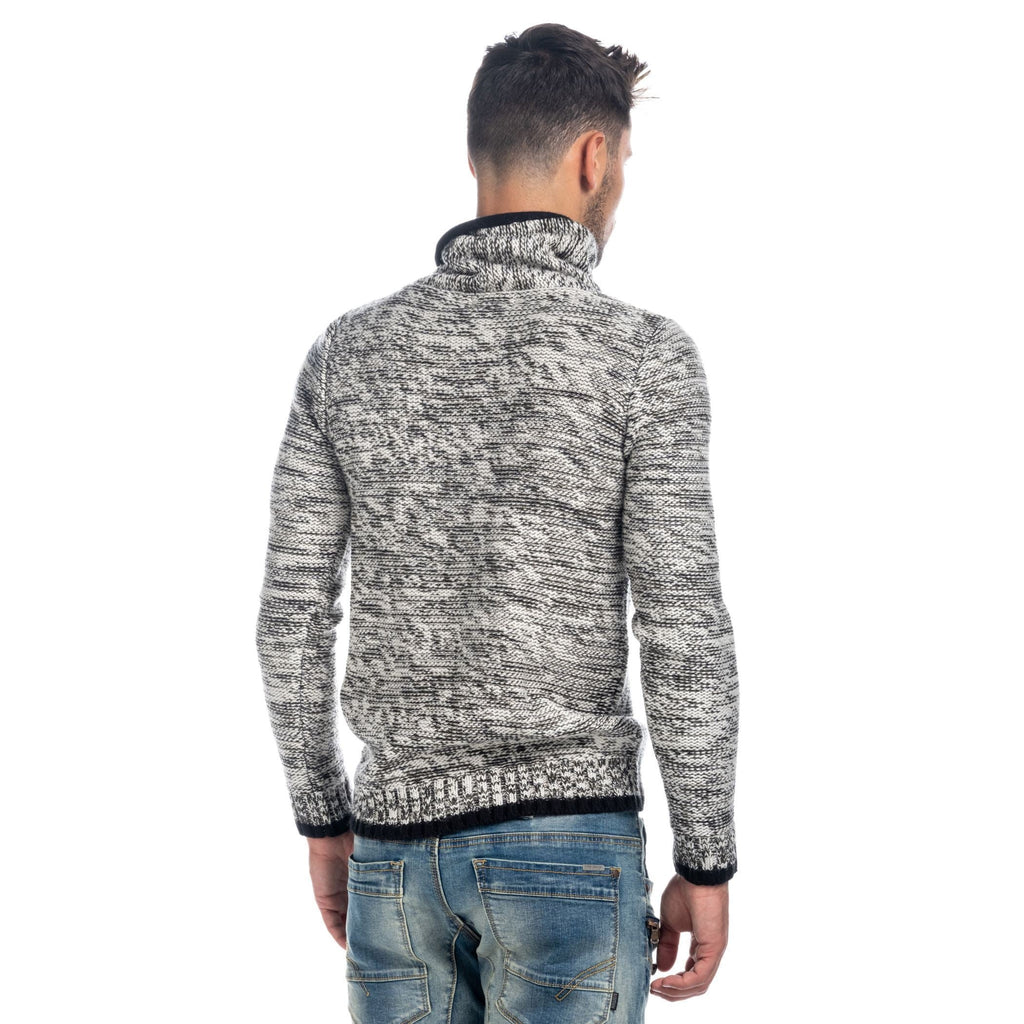Jersey de Punto Grueso Hombre Cuello Smoking – Koroshi 1821TR30