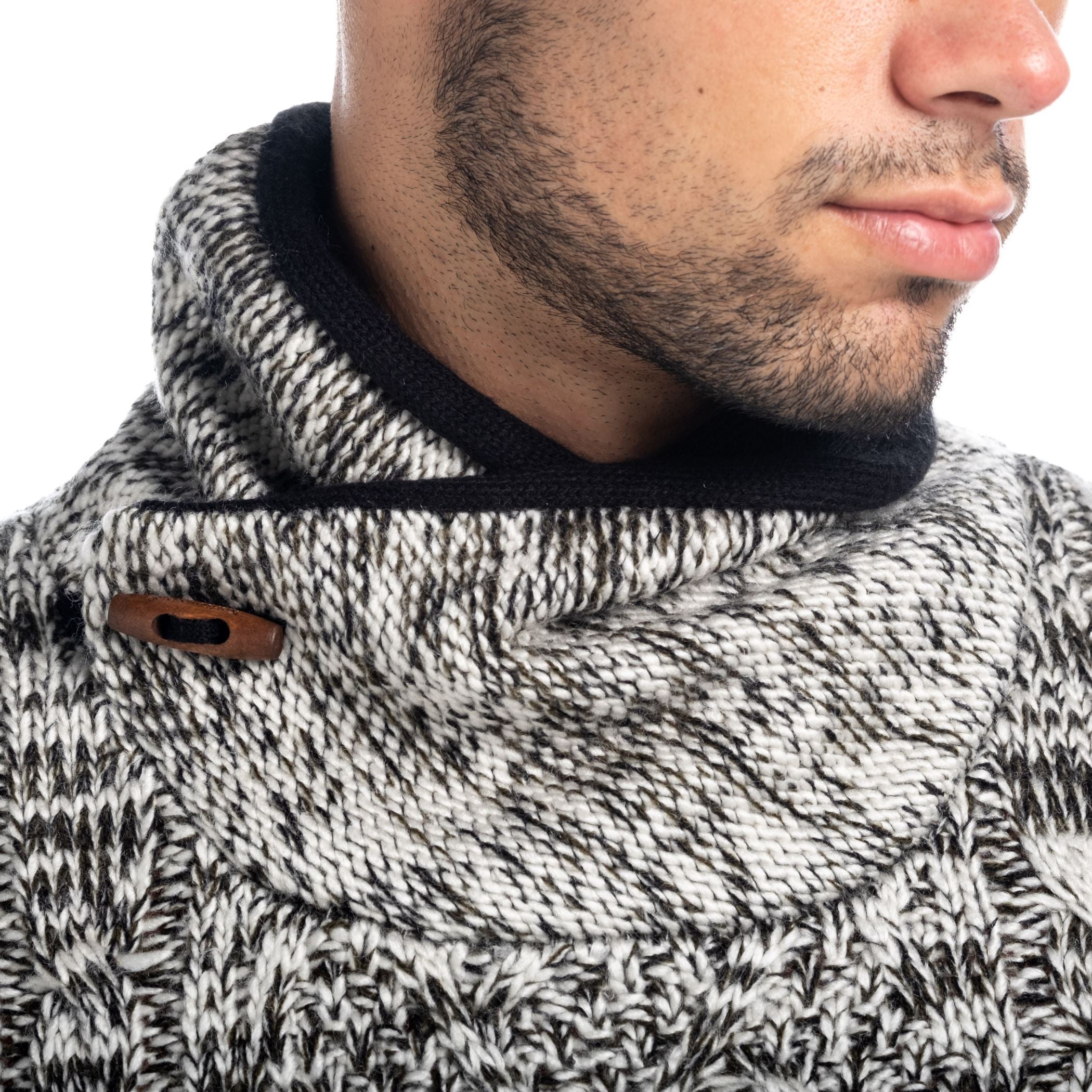 Jersey de Punto Grueso Hombre Cuello Smoking – Koroshi 1821TR30