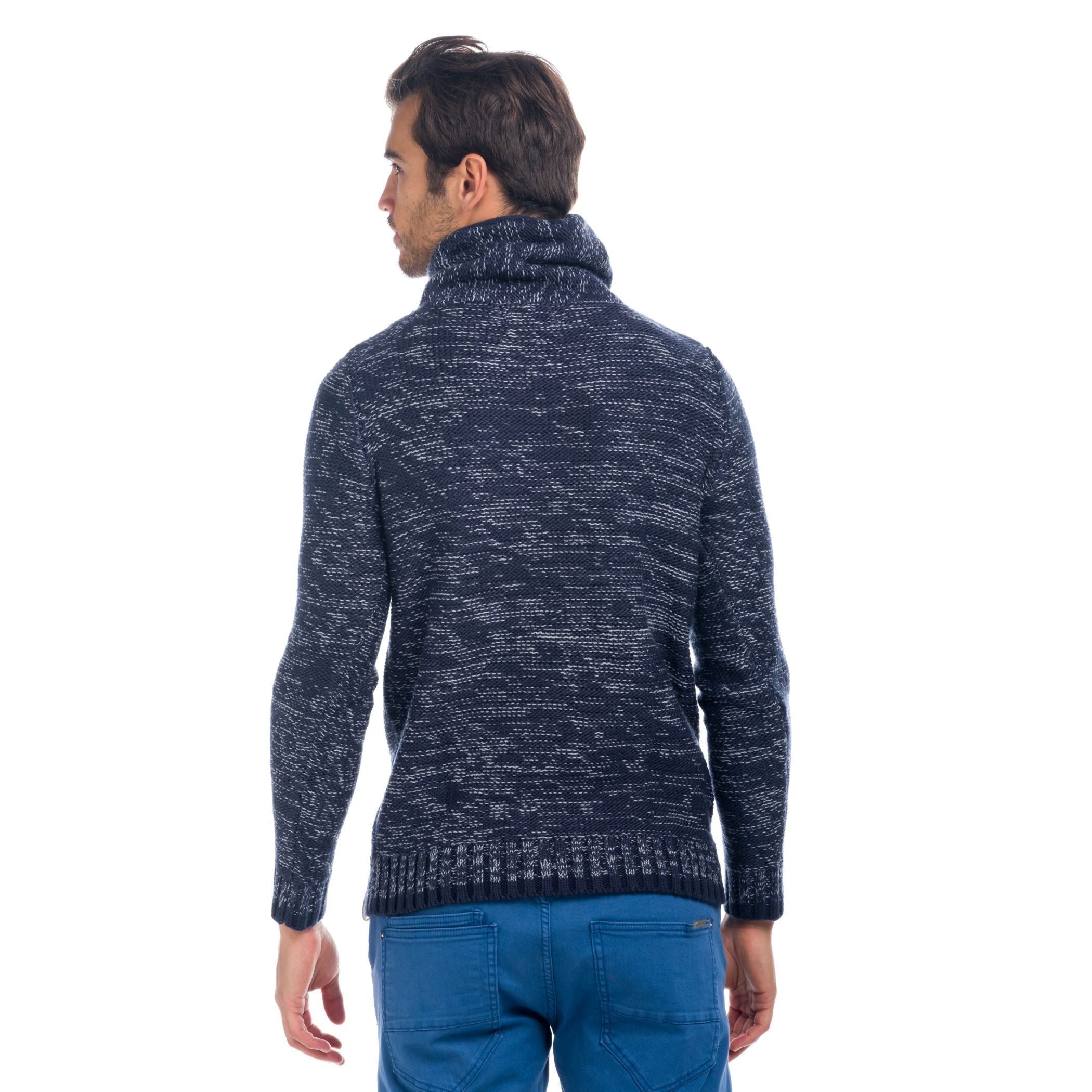 Jersey de Punto Grueso Hombre Cuello Smoking – Koroshi 1821TR30