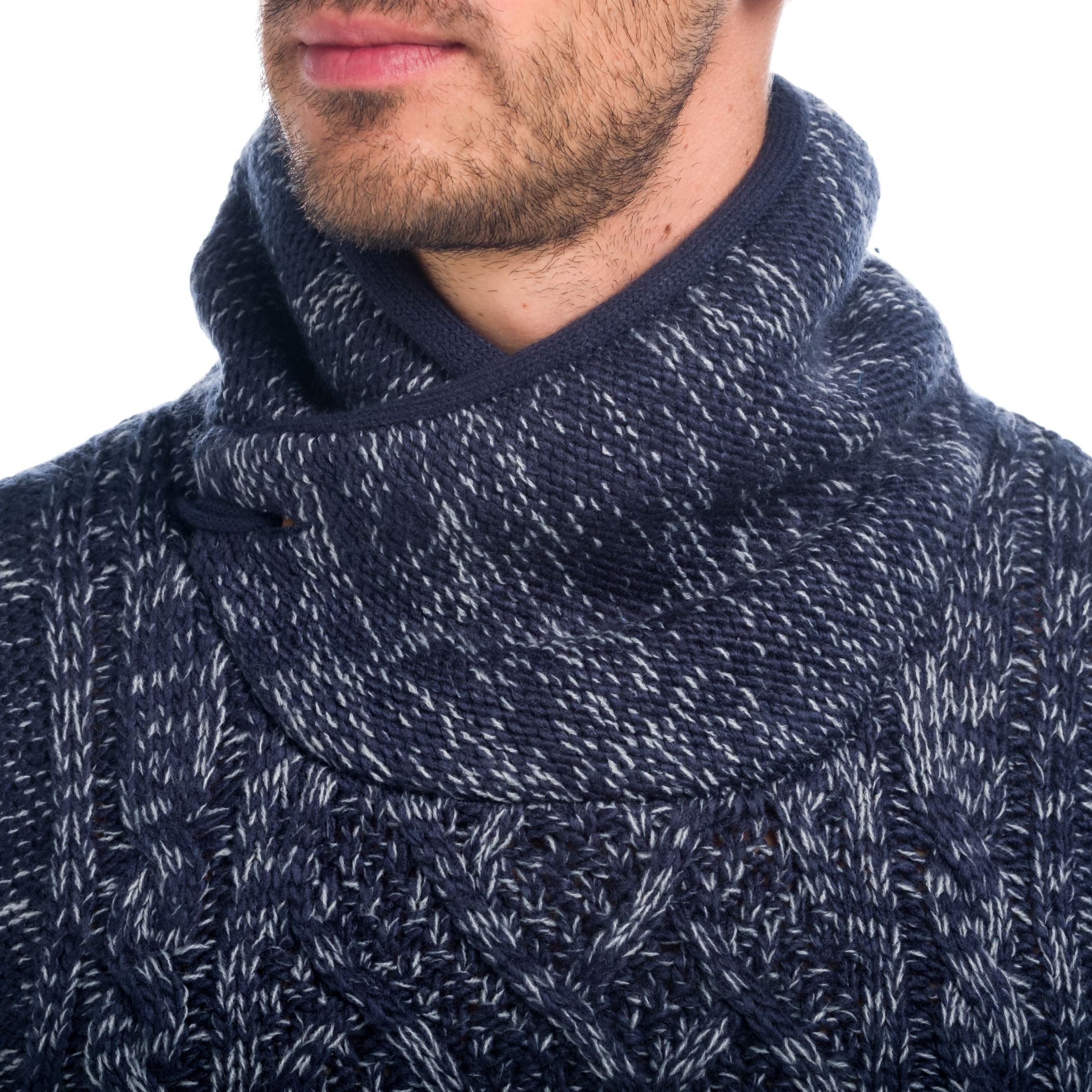 Jersey de Punto Grueso Hombre Cuello Smoking – Koroshi 1821TR30
