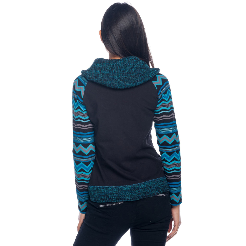 Camiseta Mujer Manga Larga Cuello Vuelto Estampada – Koroshi 1822ML07
