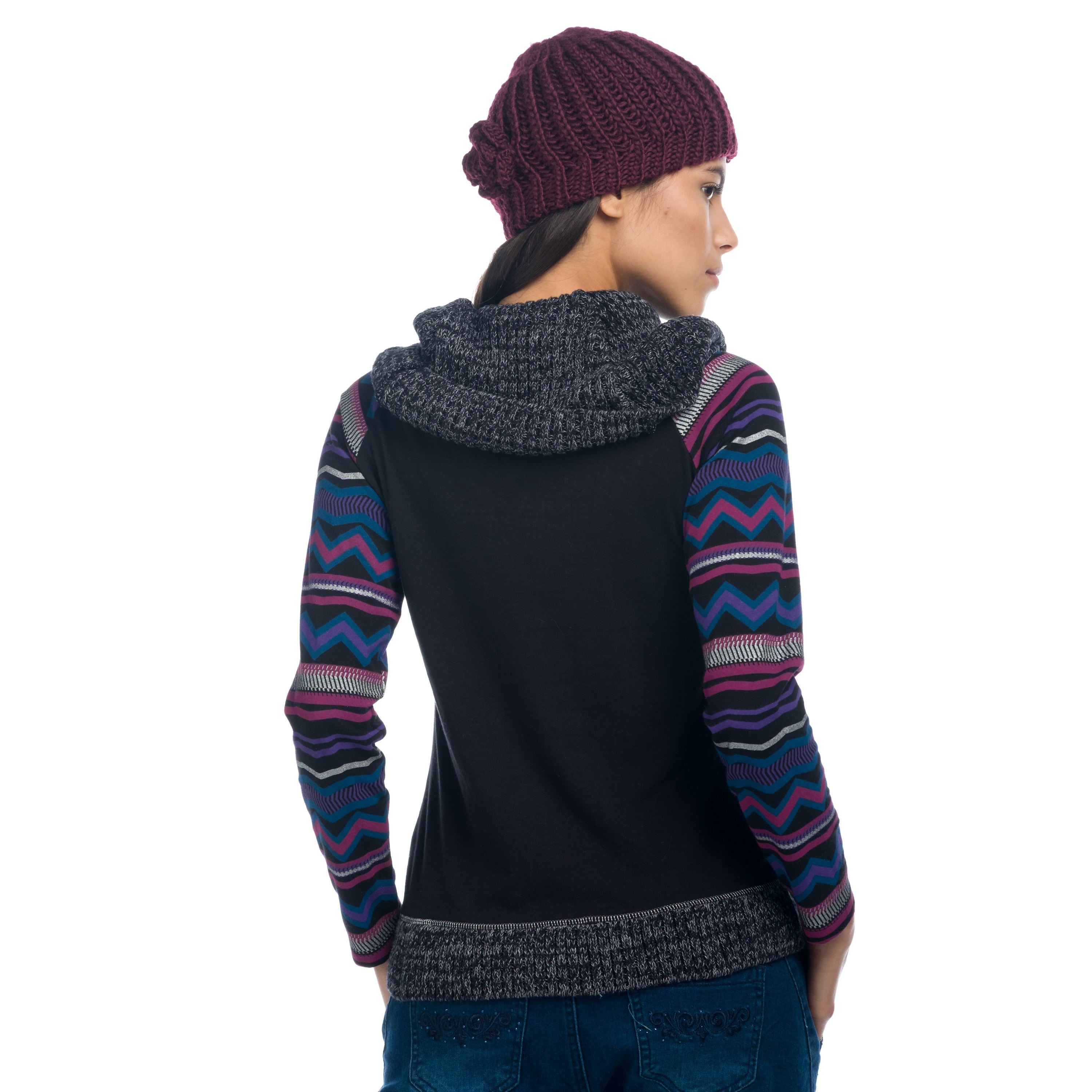 Camiseta Mujer Manga Larga Cuello Vuelto Estampada – Koroshi 1822ML07