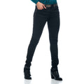 Pantalón Skinny Elástico Mujer Cinta Lateral Dorada – Koroshi Negro