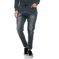 Pantalón Jogger Denim Mujer Banda Bordada – Koroshi Gris