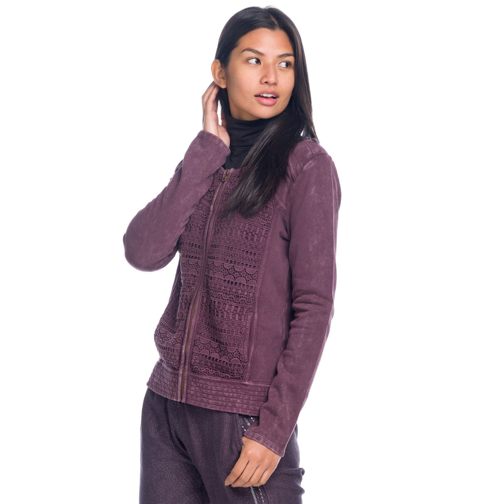 Chaqueta Sudadera Mujer Efecto Lavado con Cremallera – Koroshi 1822SU02