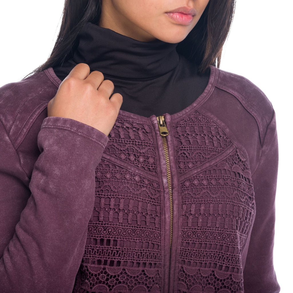 Chaqueta Sudadera Mujer Efecto Lavado con Cremallera – Koroshi 1822SU02
