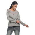 Sudadera Mujer con Encaje y Tachuelas – Koroshi 1822SU03