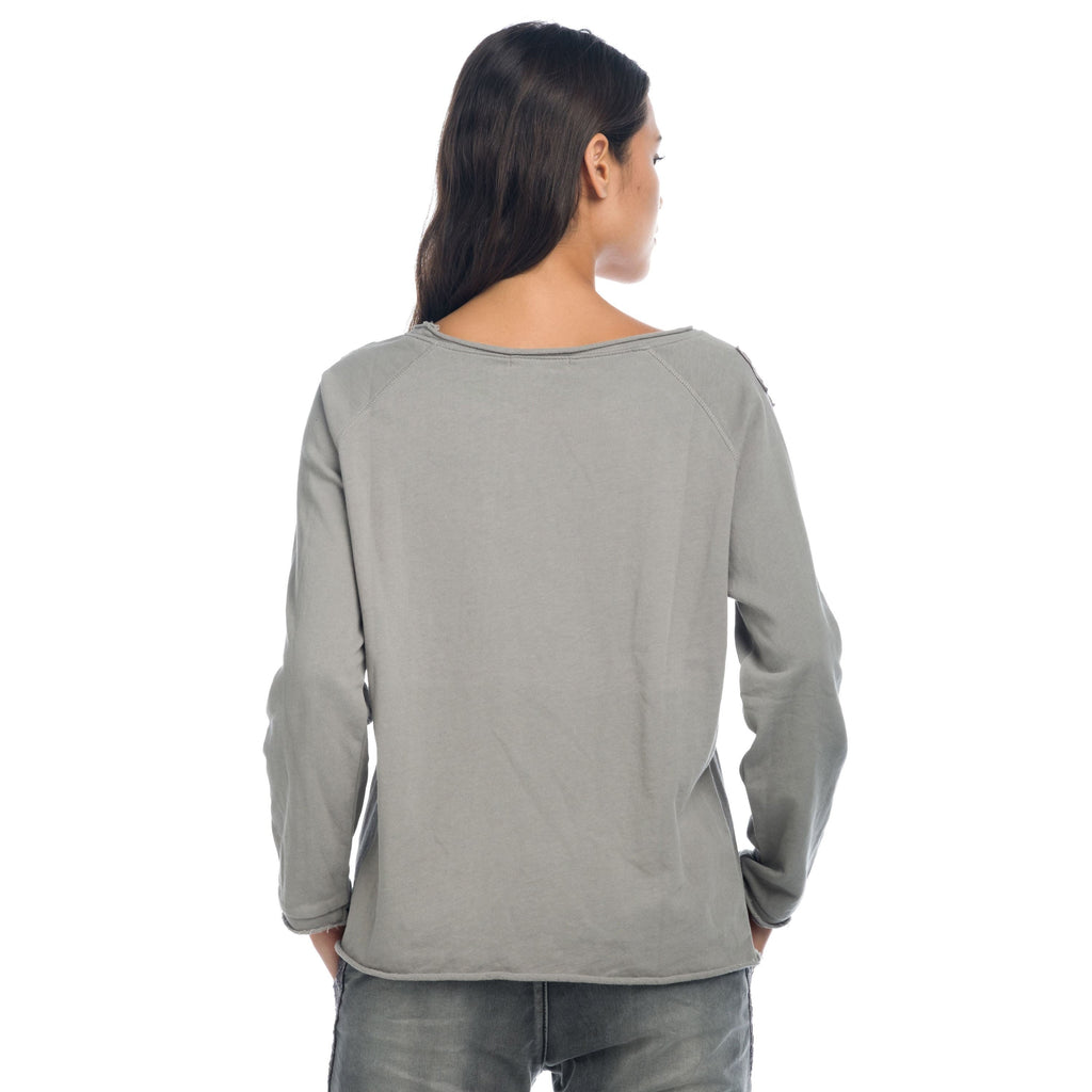 Sudadera Mujer con Encaje y Tachuelas – Koroshi 1822SU03