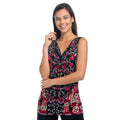 Top Sin Mangas Estampado Floral Escote Drapeado Mujer – Koroshi 1822TP18