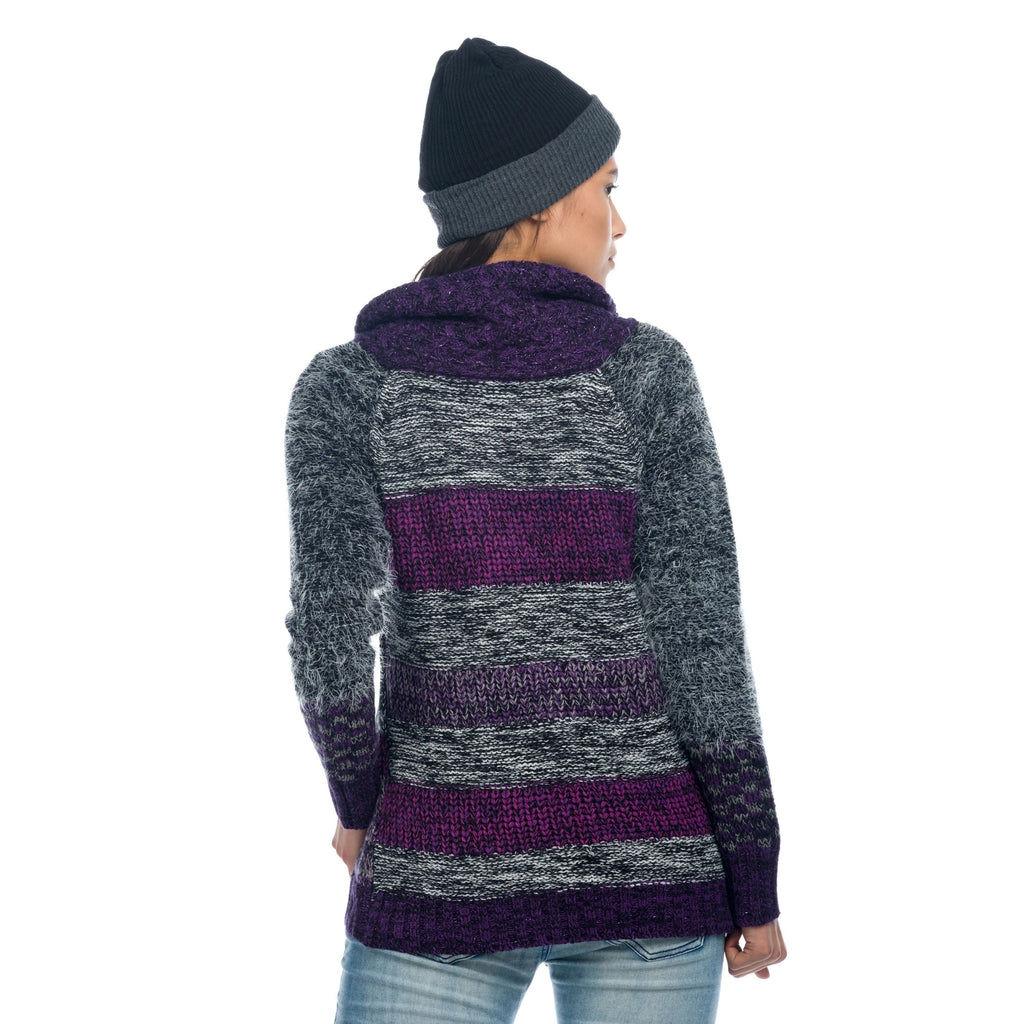 Chaqueta de Punto Jacquard Mujer Cuello Solapa y Cremallera – Koroshi 1822TR37