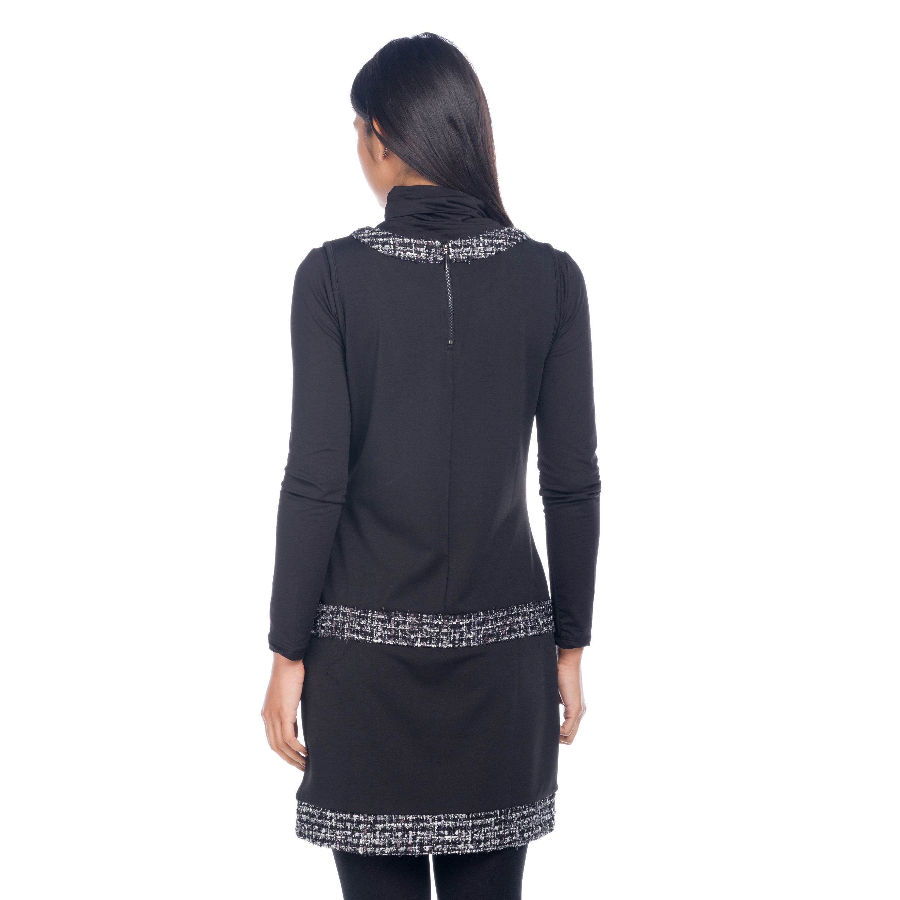 Vestido Pichi Mujer Estampado Fantasía Sin Mangas – Koroshi Negro