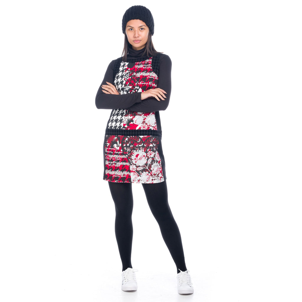 Vestido Mujer Estampado Corte Cadera Sin Mangas – Koroshi 1822VS20