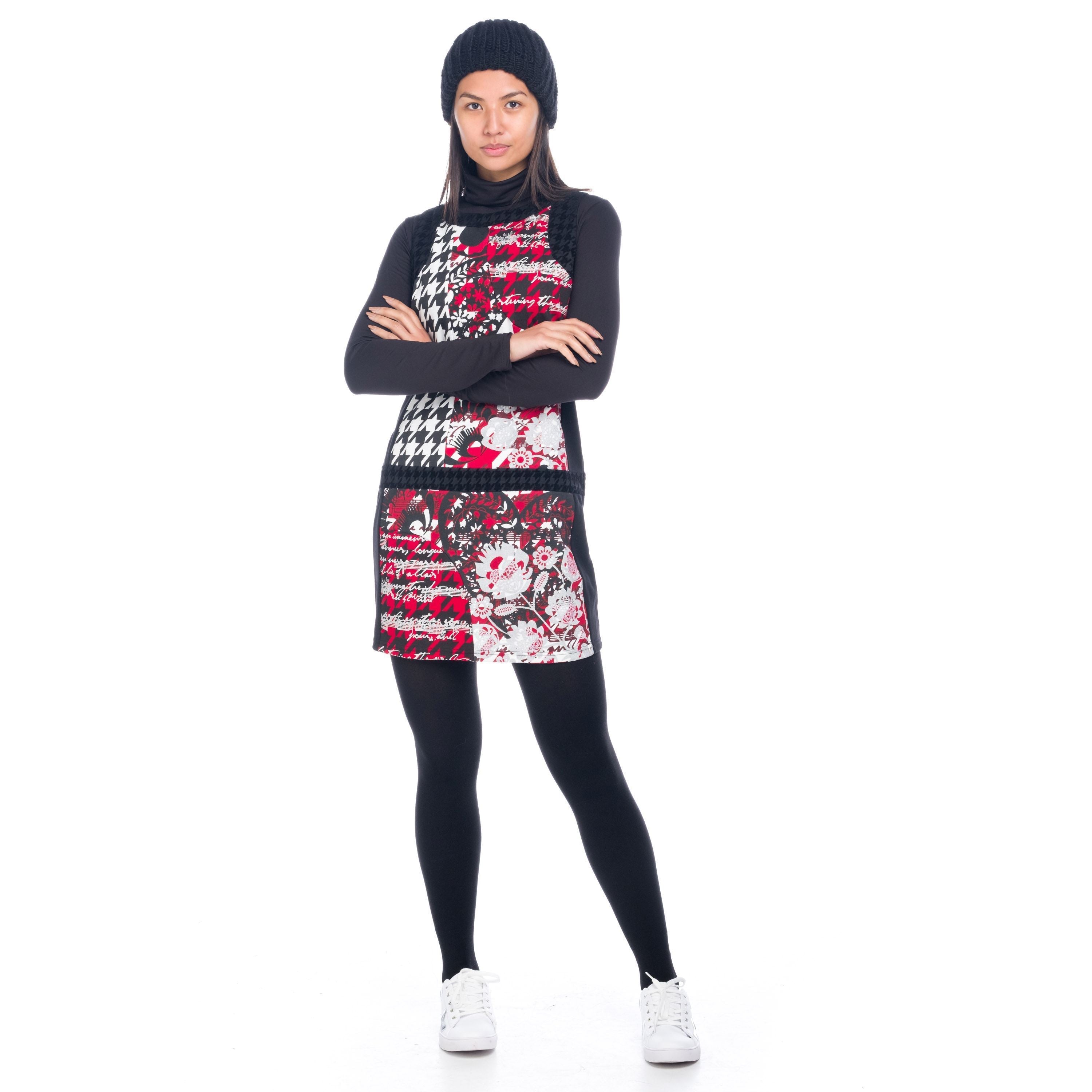 Vestido Mujer Estampado Corte Cadera Sin Mangas – Koroshi 1822VS20