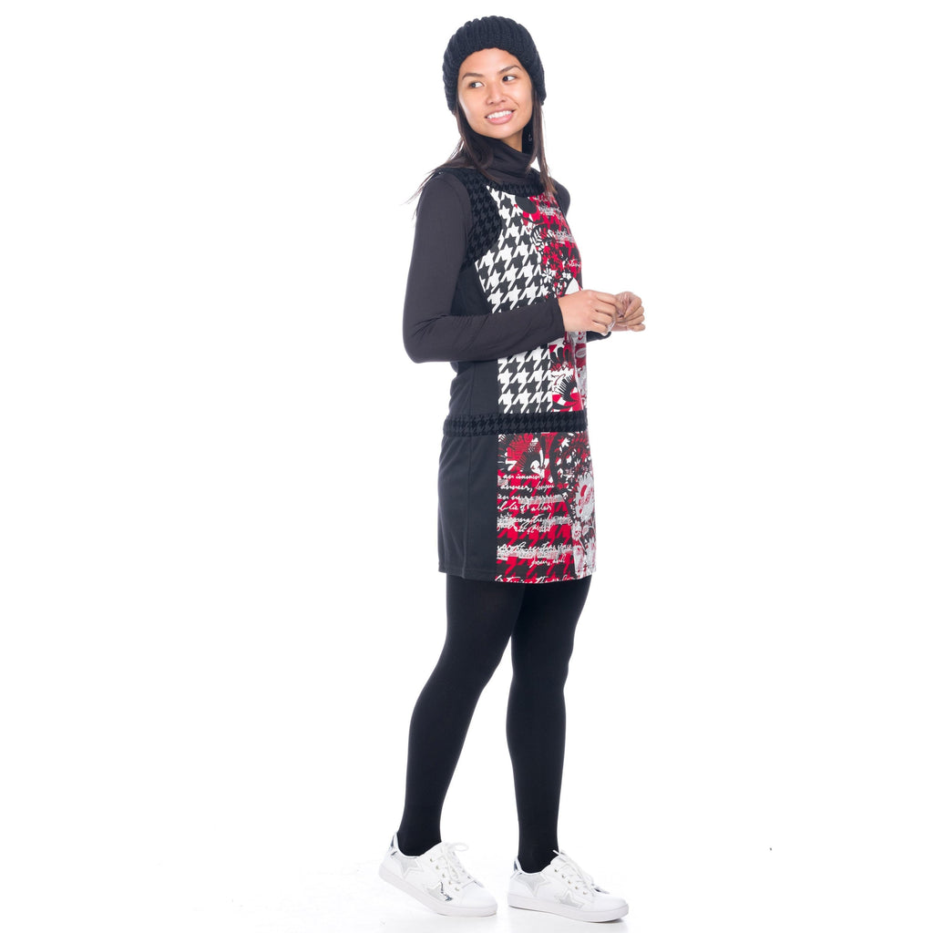 Vestido Mujer Estampado Corte Cadera Sin Mangas – Koroshi 1822VS20